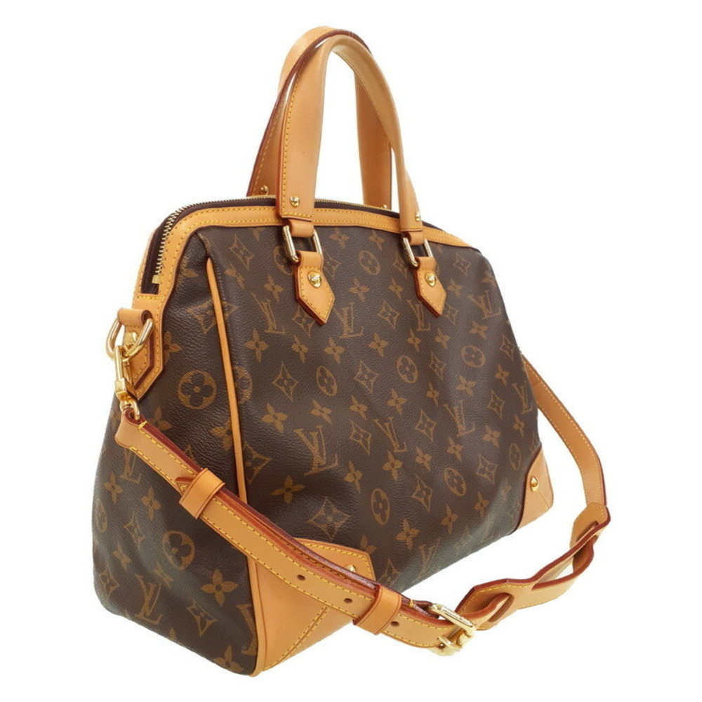 Louis Vuitton Monogram Retiro Brown Leather Bag
